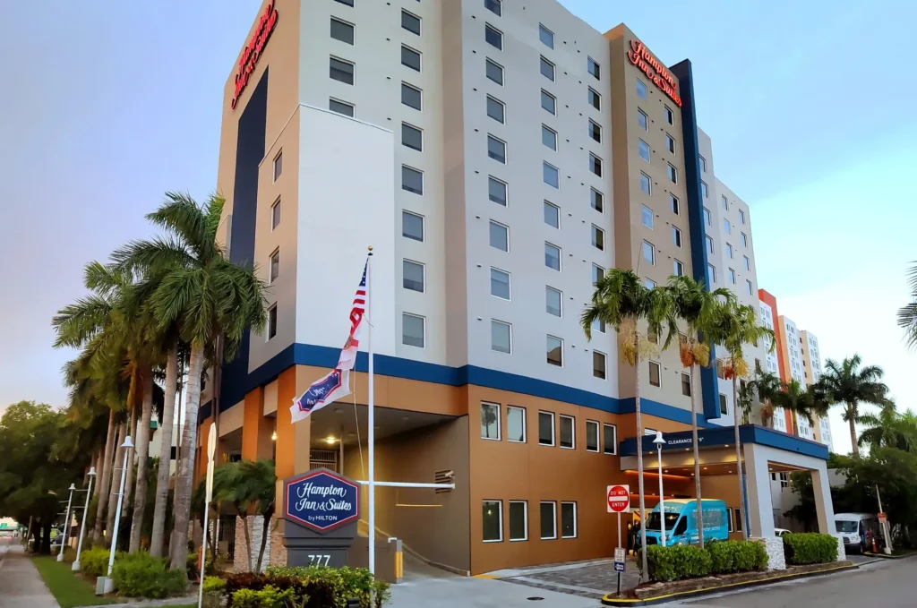 Hampton Inn & Suites by Hilton Miami Airport near Miami Life Plastic Surgery - Entrance 