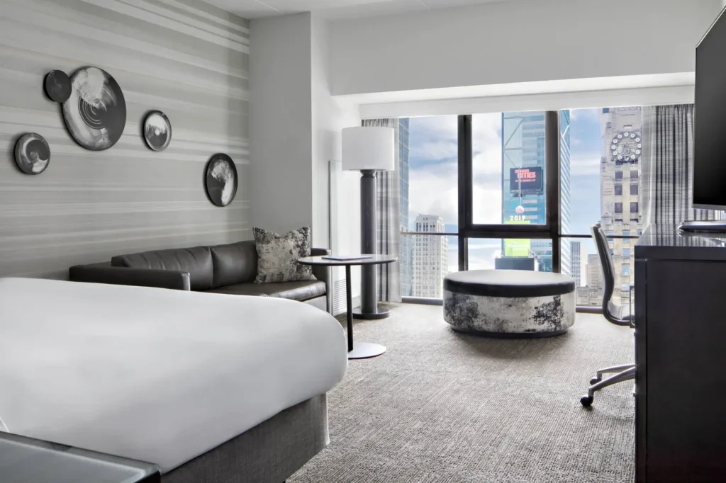 New York Marriott Marquis near Gotham Hall NYC - Bedroom
